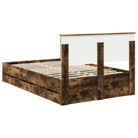 Struttura del letto con cassetto Rovere fumé 120 x 200 cm 3408009