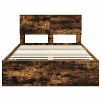 Struttura del letto con cassetto Rovere fumé 120 x 200 cm 3408009