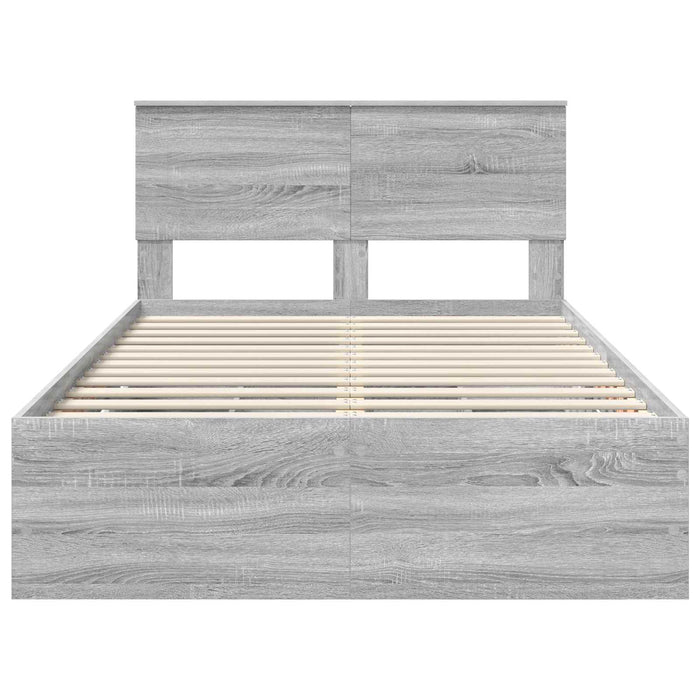 Struttura del letto con cassetto Grigio Sonoma 120 x 200 cm 3408010