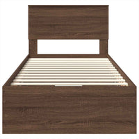 Struttura del letto con cassetto Rovere Marrone 90 x 190 cm 3408025