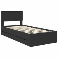 Struttura del letto Nero 90 x 200 cm Legno Ingegnerizzato 3408027