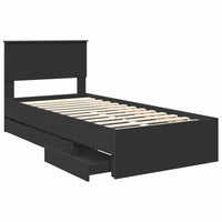 Struttura del letto Nero 90 x 200 cm Legno Ingegnerizzato 3408027