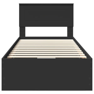 Struttura del letto Nero 90 x 200 cm Legno Ingegnerizzato 3408027