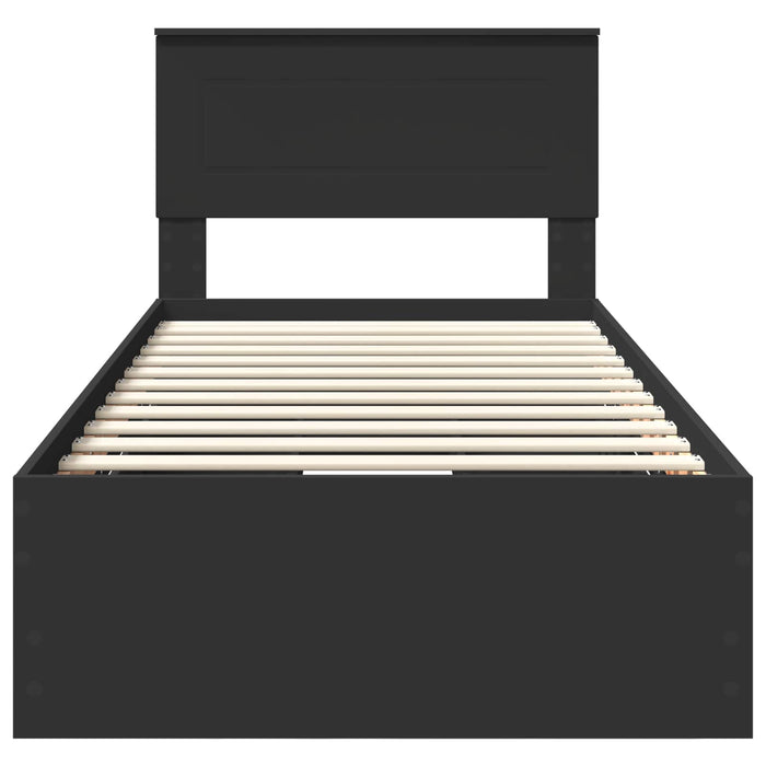 Struttura del letto Nero 90 x 200 cm Legno Ingegnerizzato 3408027