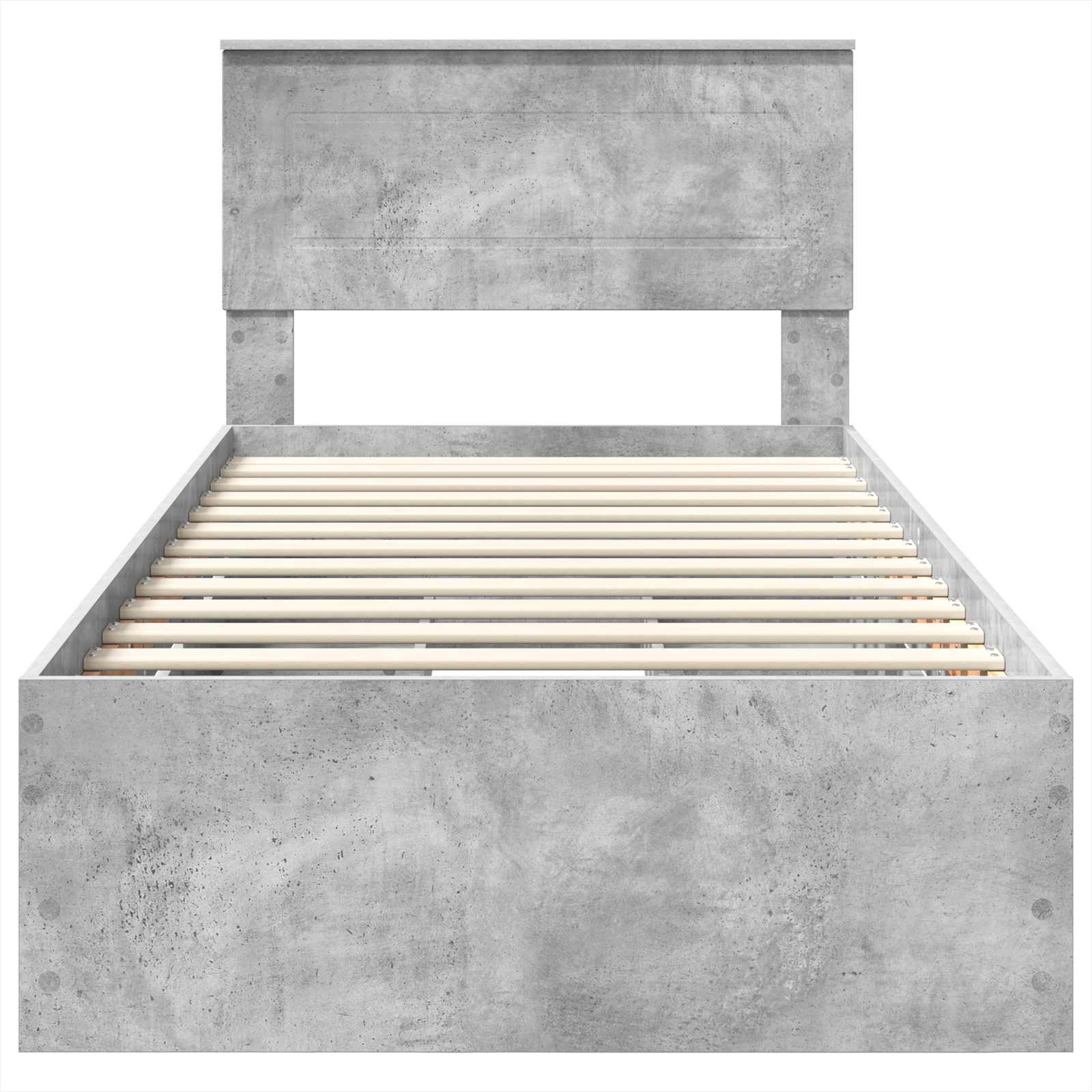 Struttura del letto con cassetto Grigio cemento 90 x 200 cm 3408029