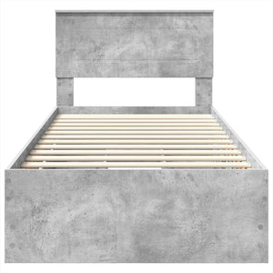 Struttura del letto con cassetto Grigio cemento 90 x 200 cm 3408029
