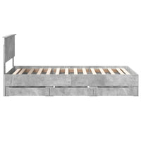 Struttura del letto con cassetto Grigio cemento 90 x 200 cm 3408029
