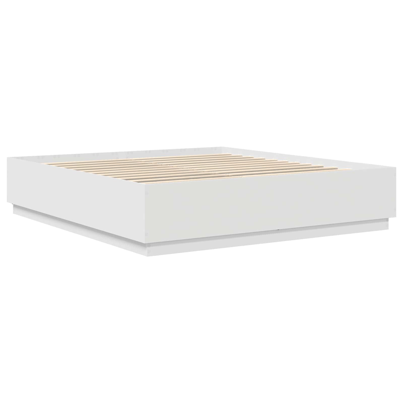 Struttura del letto Bianco 200 x 200 cm Legno multistrato