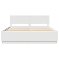 Struttura del letto Bianco 180 x 200 cm Legno multistrato 3408047