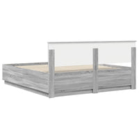 Struttura del letto con testiera Grigio Sonoma 180 x 200 cm 3408052