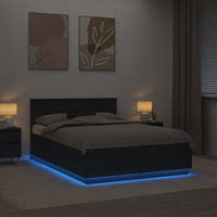 Struttura del letto Nero 160 x 200 cm Legno multistrato 3408055