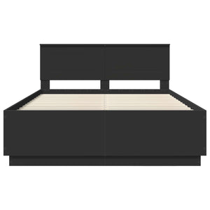 Struttura del letto Nero 160 x 200 cm Legno multistrato 3408055