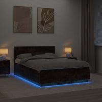 Struttura del letto Rovere fumé 160 x 200 cm Legno multistrato 3408058