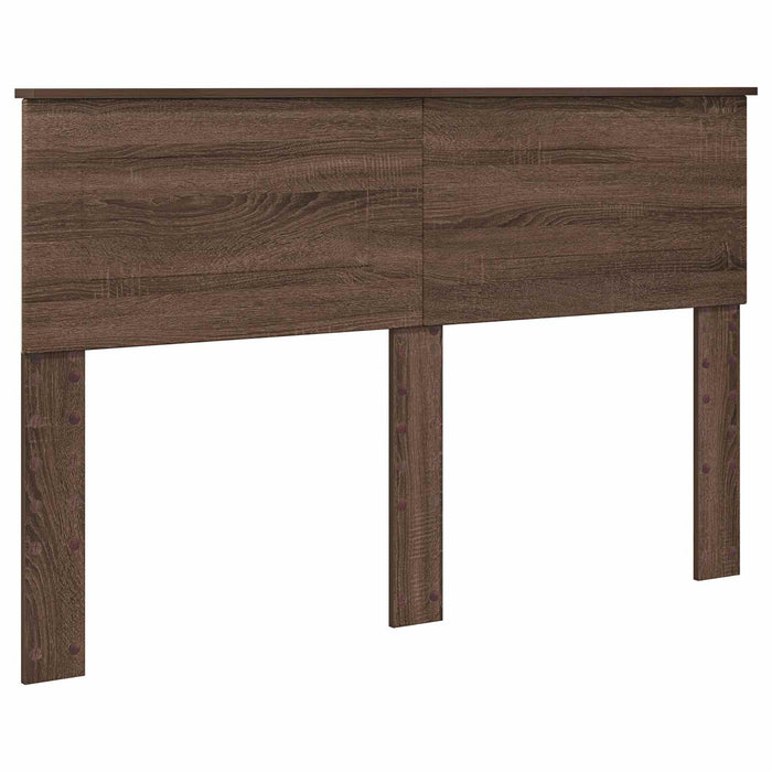 Struttura del letto con testiera Rovere Marrone 150 x 200 cm
