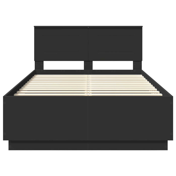 Struttura del letto Nero 135 x 190 cm Legno multistrato 3408083