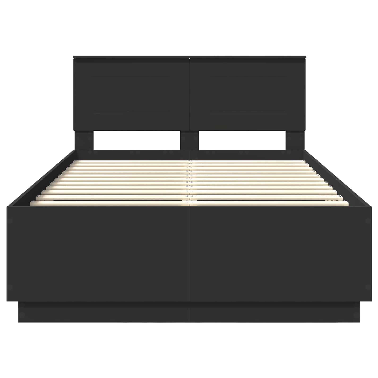 Struttura del letto Nero 120 x 190 cm Legno multistrato 3408090