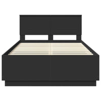 Struttura del letto Nero 120 x 190 cm Legno multistrato 3408090