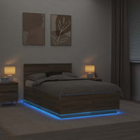 Struttura del letto con testiera Rovere Sonoma 120 x 190 cm 3408091