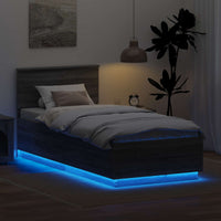 Struttura del letto con testiera Grigio Sonoma 100 x 200 cm 3408108