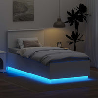 Struttura del letto Bianco 90 x 190 cm Legno multistrato 3408110