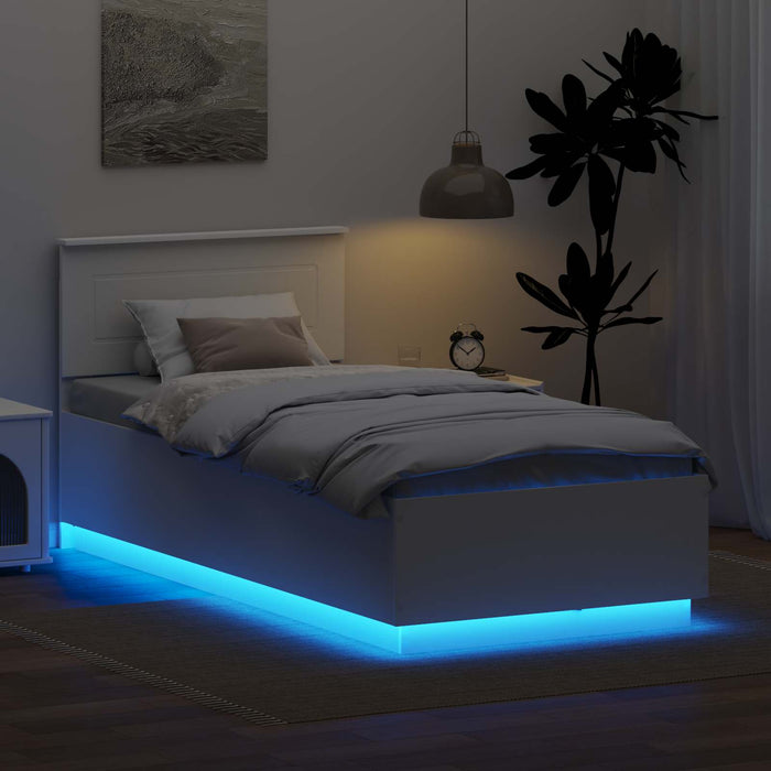 Struttura del letto Bianco 90 x 190 cm Legno multistrato 3408110