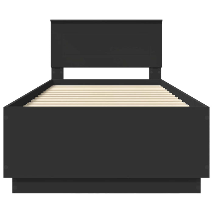 Struttura del letto Nero 90 x 190 cm Legno multistrato 3408111