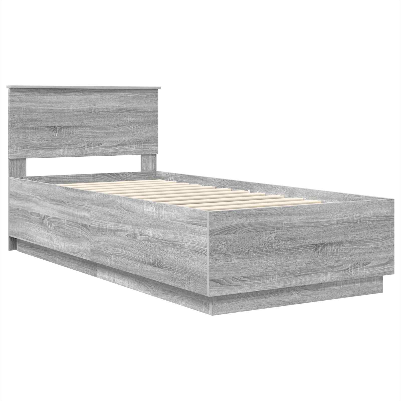 Struttura del letto Grigio Sonoma 90 x 190 cm Legno multistrato 3408115