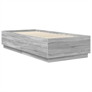 Struttura del letto Grigio Sonoma 90 x 190 cm Legno multistrato 3408115