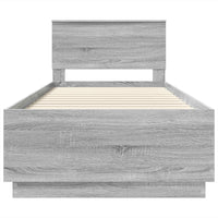 Struttura del letto Grigio Sonoma 70 x 190 cm Legno multistrato 3408129
