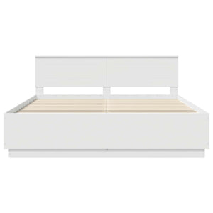 Struttura del letto Bianco 180 x 200 cm Legno multistrato 3408138