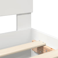 Struttura del letto Bianco 140 x 200 cm Legno multistrato 3408166