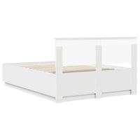 Struttura del letto Bianco 140 x 200 cm Legno multistrato 3408166