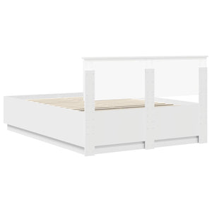 Struttura del letto Bianco 140 x 200 cm Legno multistrato 3408166