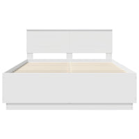 Struttura del letto Bianco 140 x 200 cm Legno multistrato 3408166