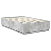 Struttura del letto con testiera Grigio cemento 120 x 190 cm 3408183