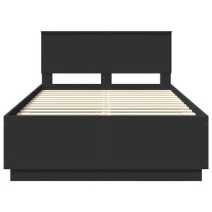 Struttura del letto Nero 120 x 200 cm Legno multistrato 3408188