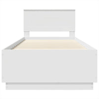 Struttura del letto Bianco 100 x 200 cm Legno multistrato 3408194