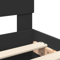 Struttura del letto Nero 100 x 200 cm Legno multistrato 3408195