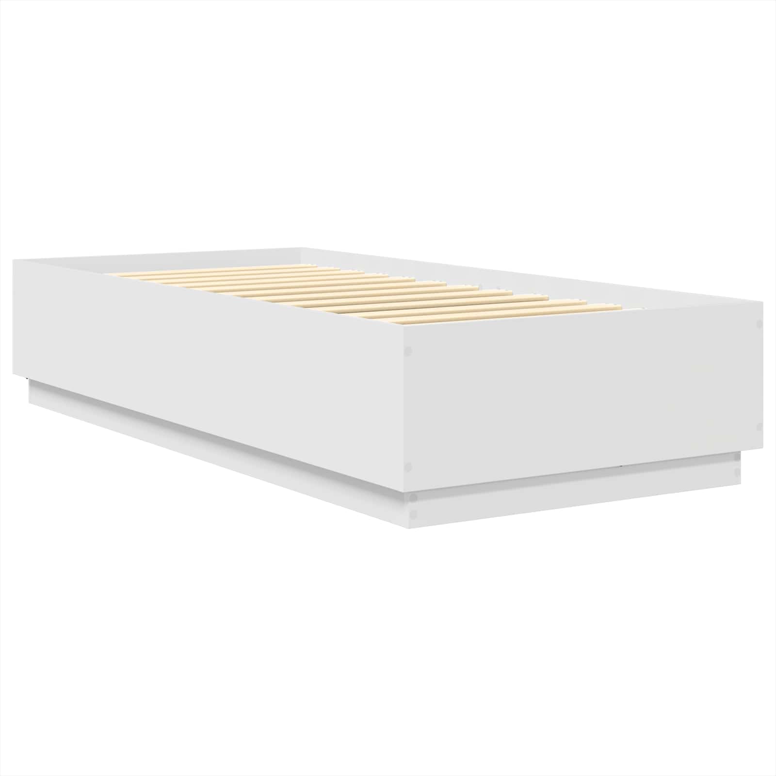 Struttura del letto Bianco 75 x 190 cm Legno multistrato 3408215