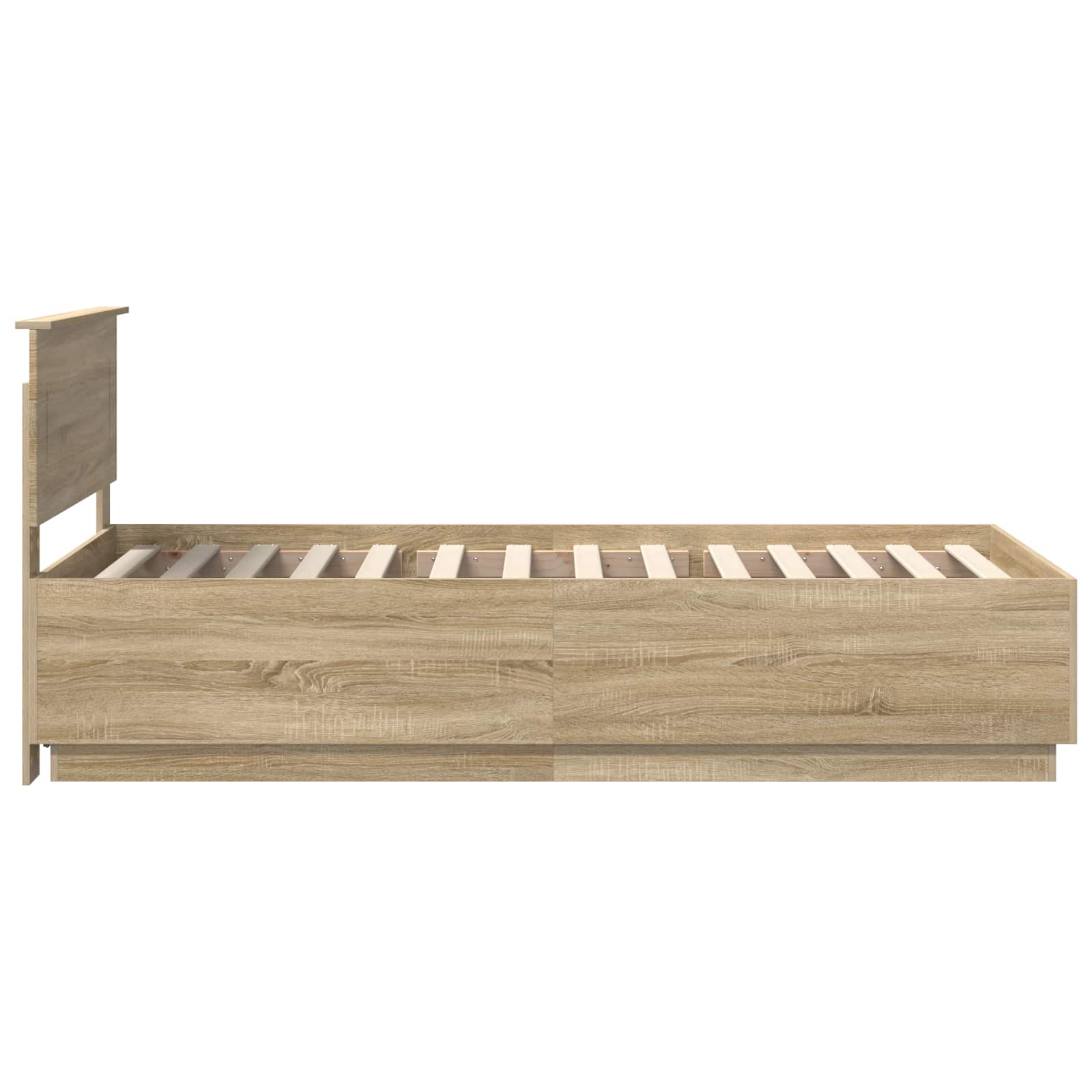 Struttura del letto Rovere Sonoma 70 x 190 cm Legno multistrato 3408217