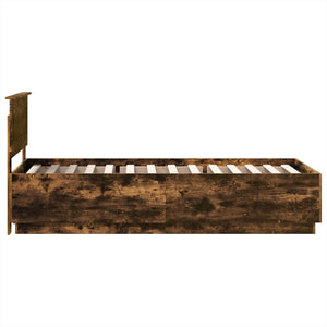 Struttura del letto Rovere fumé 70 x 190 cm Legno multistrato 3408219