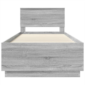 Struttura del letto Grigio Sonoma 70 x 190 cm Legno multistrato 3408220