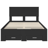 Struttura del letto Nero 135 x 190 cm Legno multistrato 3408273