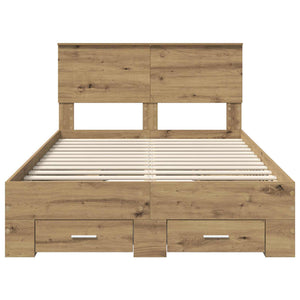 Struttura del letto Rovere artigianale 120 x 190 cm 3408289