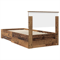 Struttura del letto con testiera-Giroletto con Testiera Legno vecchio 100 x 200 cm 196009