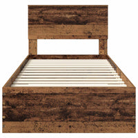 Struttura del letto con testiera-Giroletto con Testiera Legno vecchio 100 x 200 cm 196009