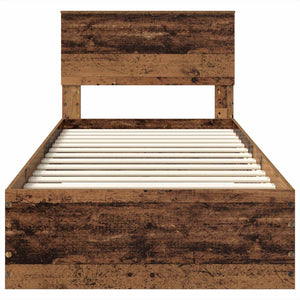 Struttura del letto con testiera-Giroletto con Testiera Legno vecchio 100 x 200 cm 196009