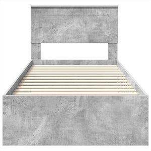 Struttura del letto Grigio Certo e Argento 75 x 190 cm 3408329