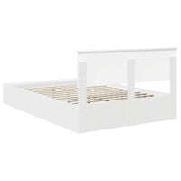 Struttura del letto Bianco 150 x 200 cm Legno multistrato 3408354
