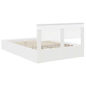 Struttura del letto Bianco 150 x 200 cm Legno multistrato 3408354